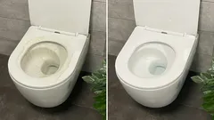 Kaksi tablettia puoleen litraan vettä, ja jopa vanhimmatkin wc-istuimet kiiltävät kuin uudet.