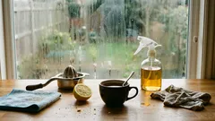 Kotitekoinen vinkki kiiltäviin ikkunoihin: lue, kuinka ikkunat pestään helposti mustalla teellä ja sitruunalla.