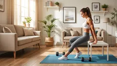 5 harjoitusta käsien takaosan löystyneisyyden torjumiseksi: kiristämme kolmilihasten löystyneisyyttä (ilman käsipainoja)